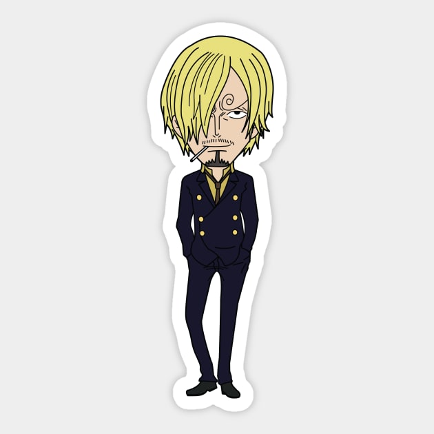 Sanji Sticker by onepiecechibiproject